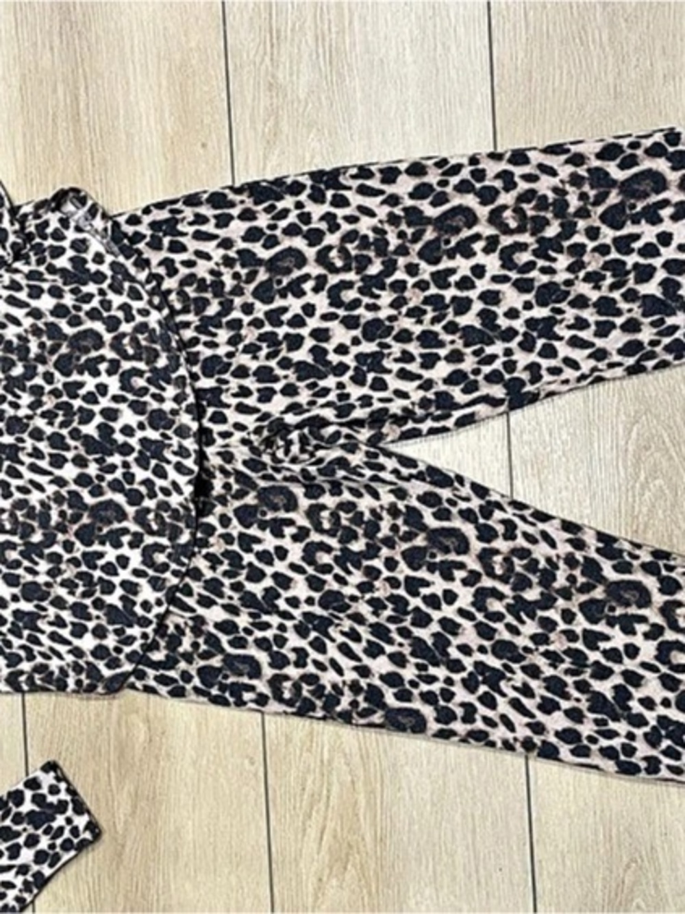 Vintage Victoria's Secret Leopard Print Leggings in Brown & Black Size XS/P